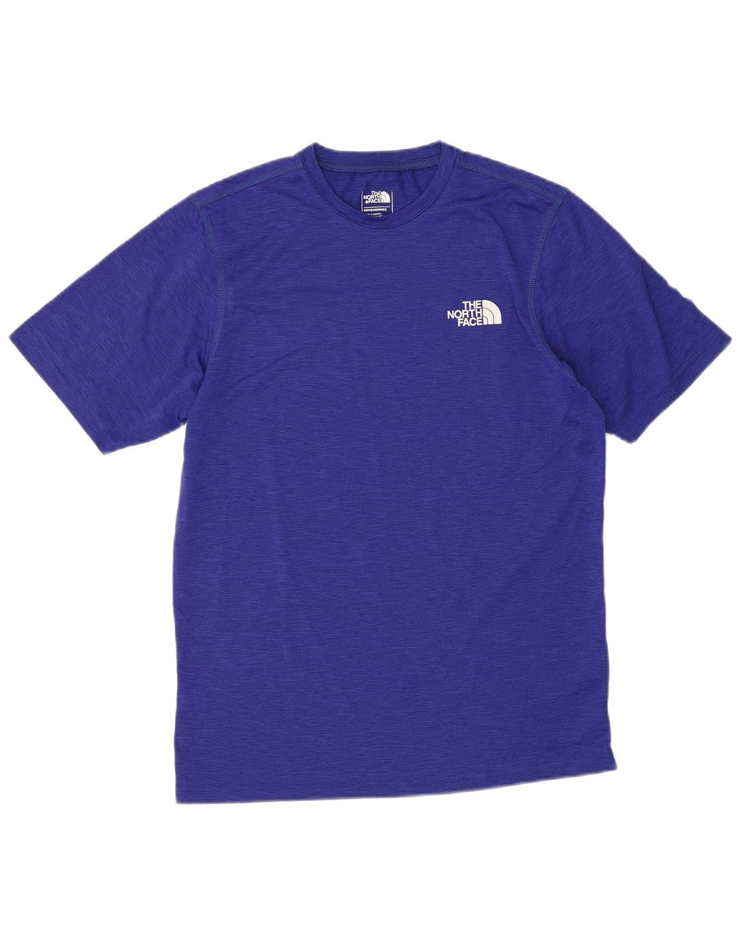 Camiseta masculina The North Face, pequena, azul, manchada, poliéster