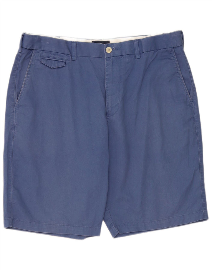 Shorts masculino Marks & Spencer Blue Harbor Chino W36 grande algodão azul