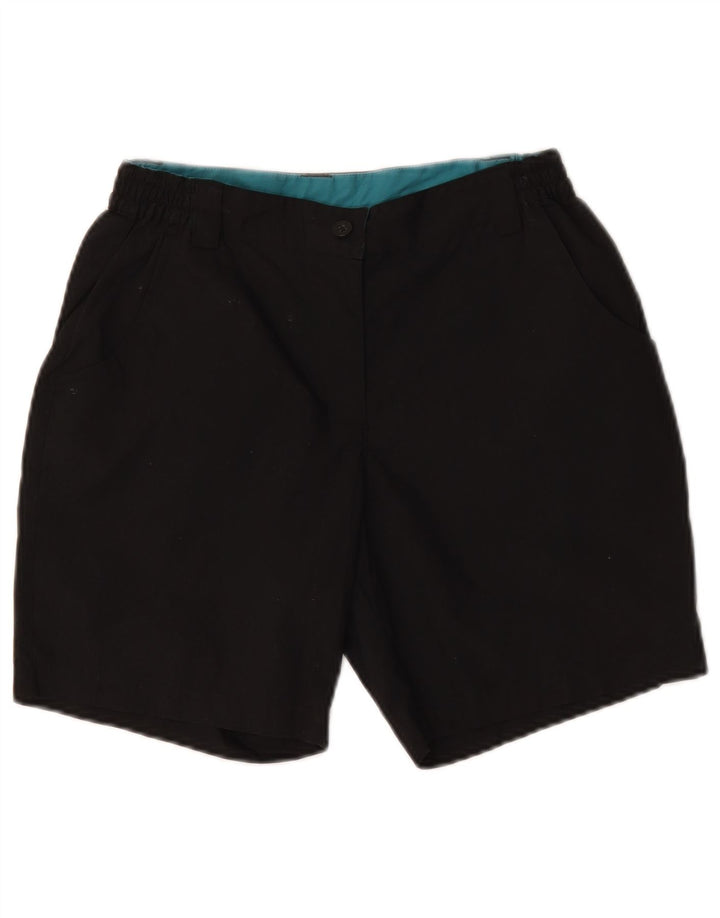 Shorts Chino das mulheres do armazém da montanha poliéster preto W26 pequeno Reino Unido 8