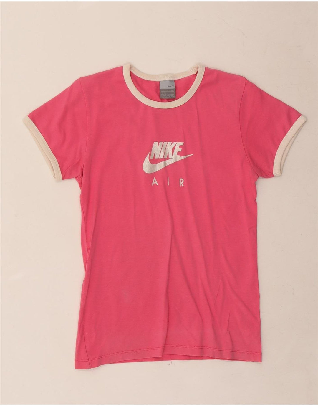 Camiseta NIKE Girls Air Graphic 15-16 Anos XL Rosa Algodão