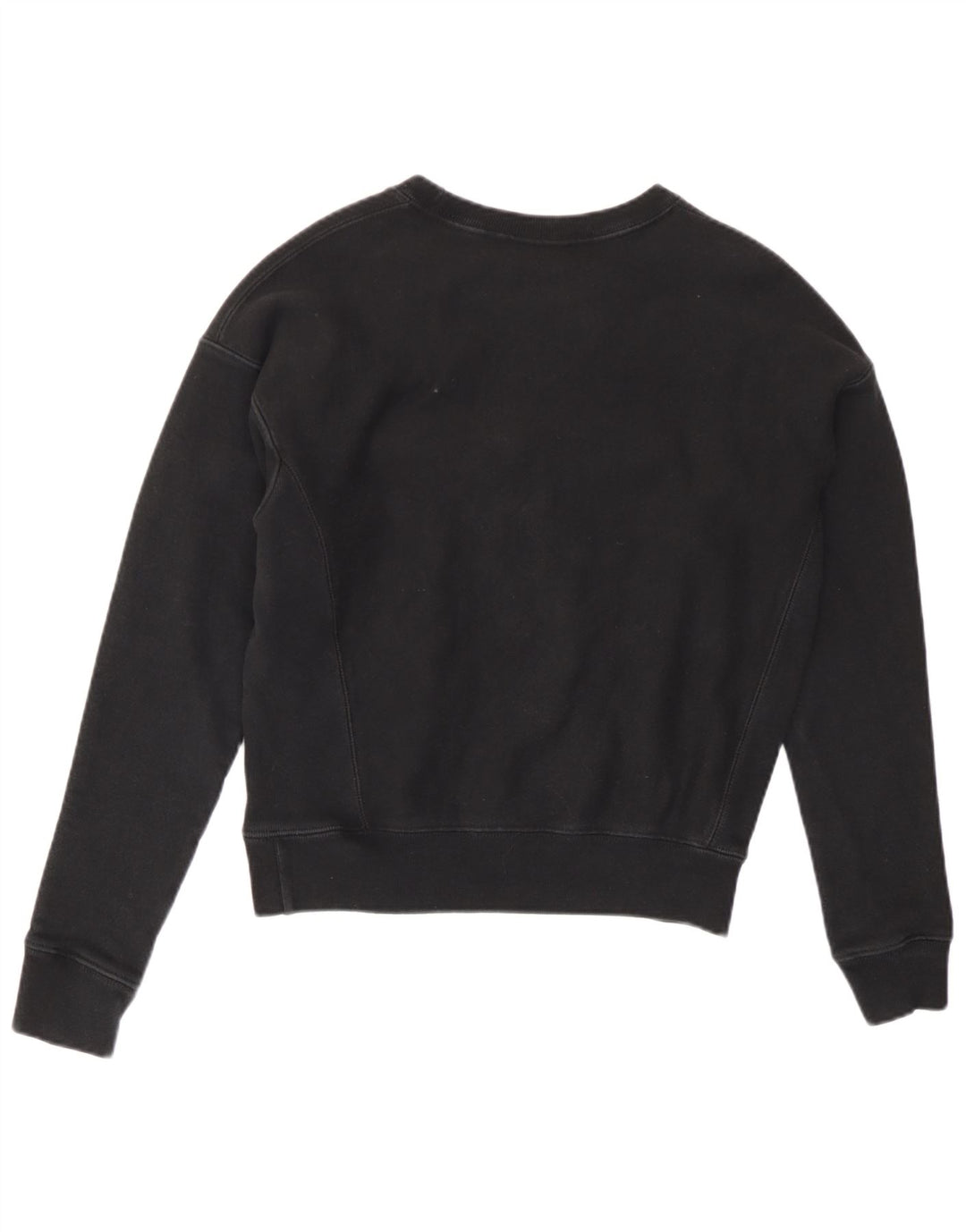 Champion moletom feminino cropped oversized jumper UK 6 XS preto