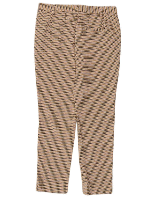 Calça feminina Marks & Spencer com padrão abstrato Reino Unido 12 médio W30 L