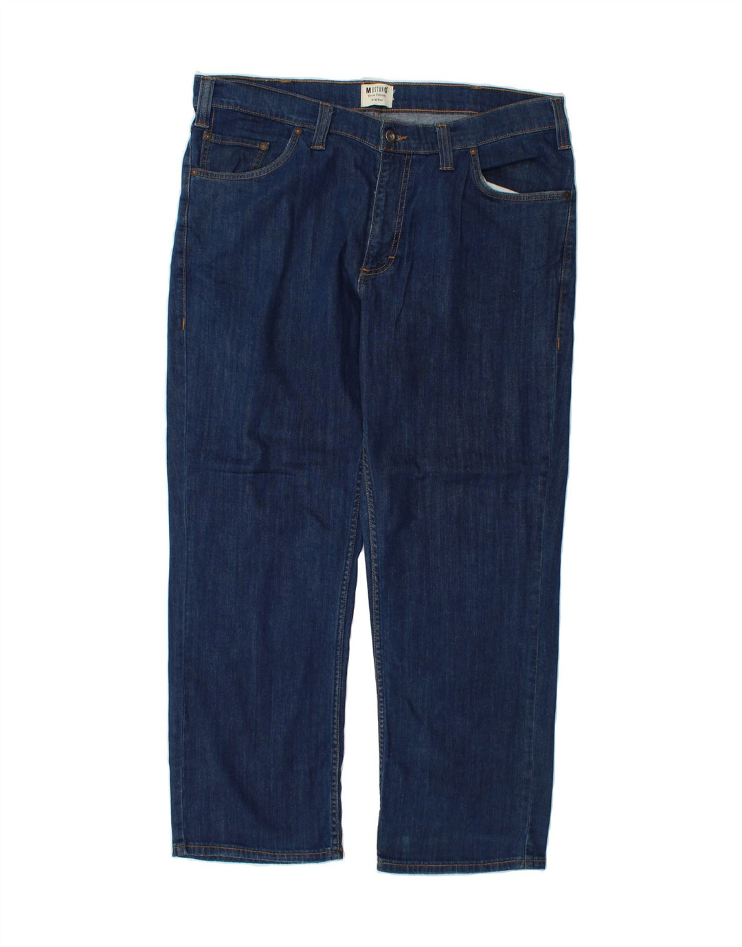 MUSTANG Mens Eac Straight Jeans W38 L30 Navy Blue Cotton Vintage Mustang and Second-Hand Mustang from Messina Hembry 