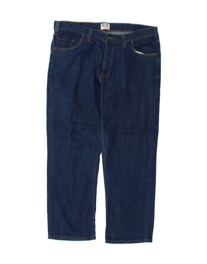 MUSTANG Mens Eac Straight Jeans W38 L30 Navy Blue Cotton Vintage Mustang and Second-Hand Mustang from Messina Hembry 