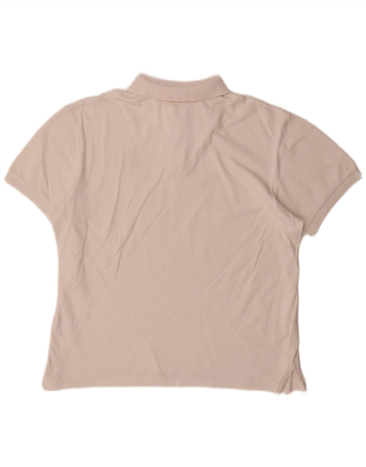 Camisa polo feminina Murphy & Nye Reino Unido 16 grande algodão branco