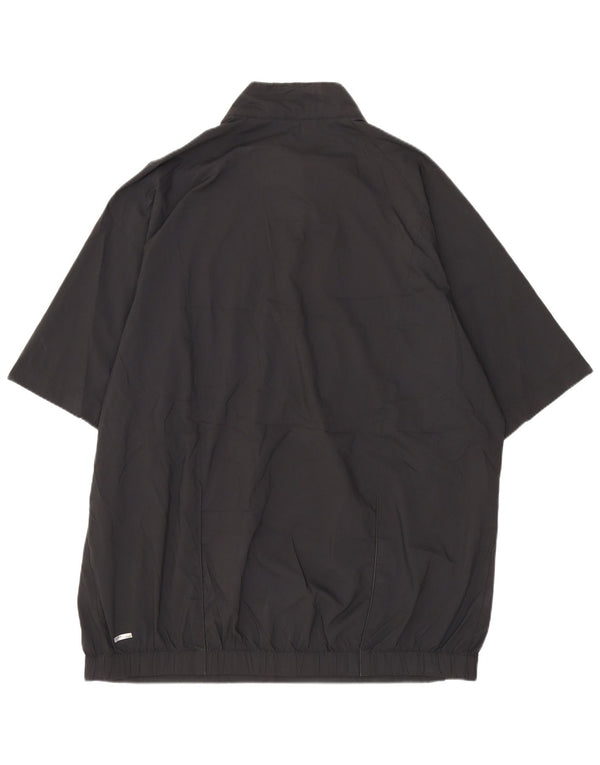 Adidas Mens Clima Proof Manga Curta Pulôver Treino Top Grande Preto