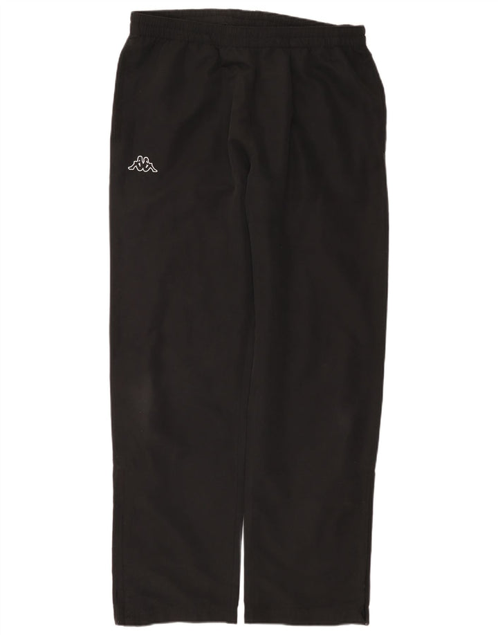 Calça de treino masculina Kappa grande poliéster preto
