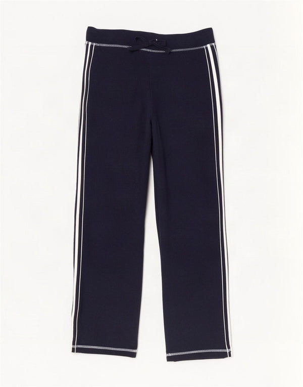 Calça de treino feminina Marks & Spencer Reino Unido 14 grande algodão azul marinho