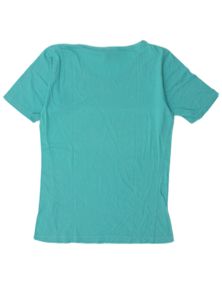 Joop Camiseta feminina oversized Top IT 36 XS algodão turquesa