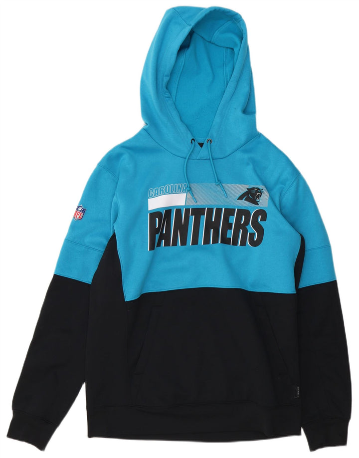 NFL TEAM APPAREL Masculino Carolina Panthers moletom com capuz azul médio