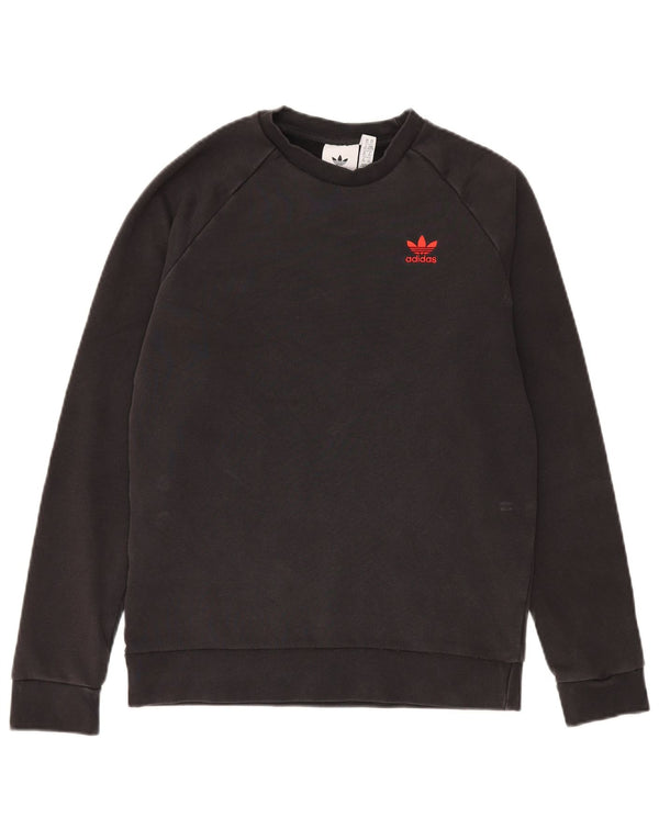 Adidas Mens Moletom Jumper XS Algodão Preto