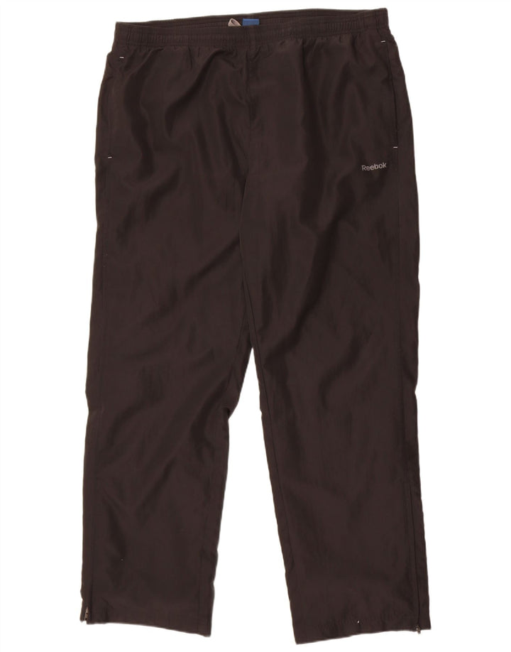 Calça de treino masculina Reebok XL poliéster preto
