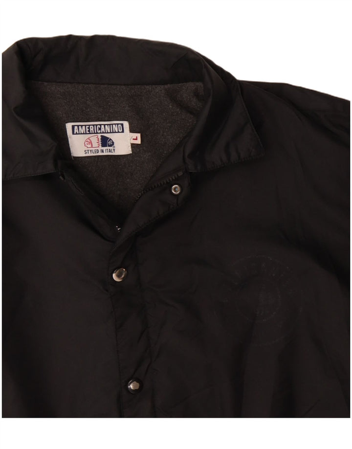 Jaqueta corta-vento masculina Americanino UK 40 grande preta