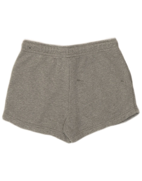 Shorts esportivos femininos Nike UK 10 pequeno algodão cinza