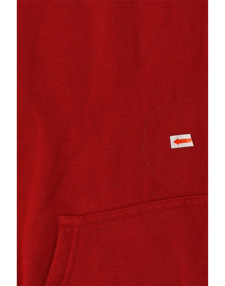 CHAMPION Suéter masculino com capuz médio algodão vermelho