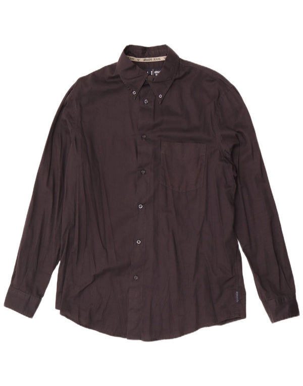 Camisa masculina Armani Jeans grande preta