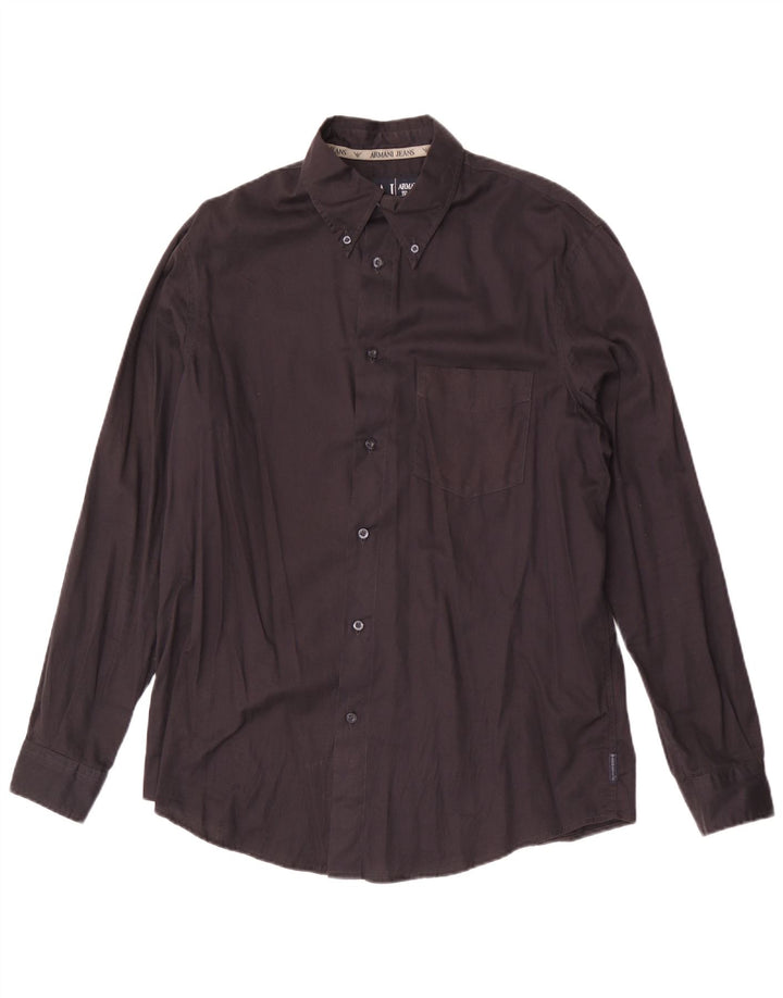 Camisa masculina Armani Jeans grande preta