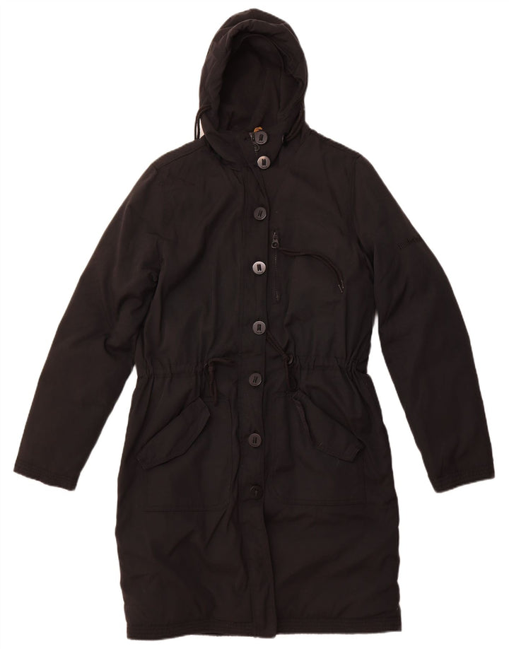 Casaco acolchoado com capuz feminino TIMBERLAND UK 14 médio preto nylon