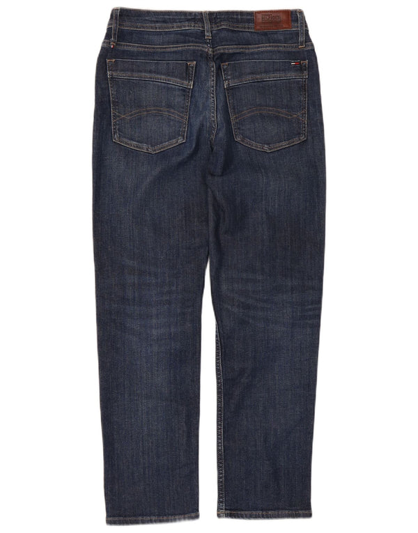 Jeans retos femininos Tommy Hilfiger W27 L26 algodão azul marinho