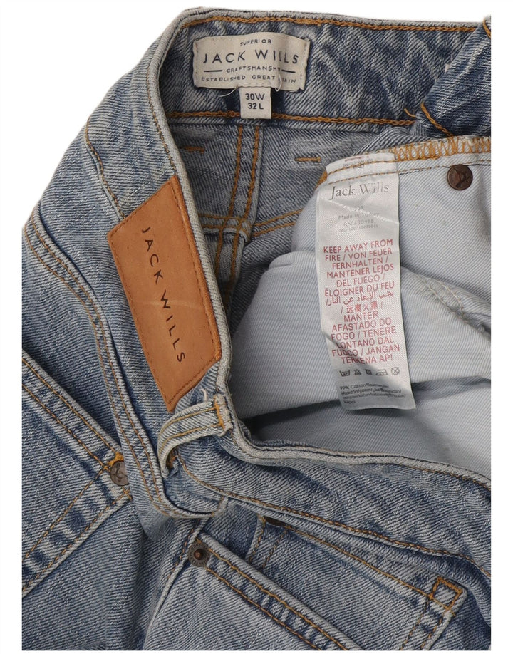 Jack Wills Mens Jeans Slim W30 L32 Azul Algodão