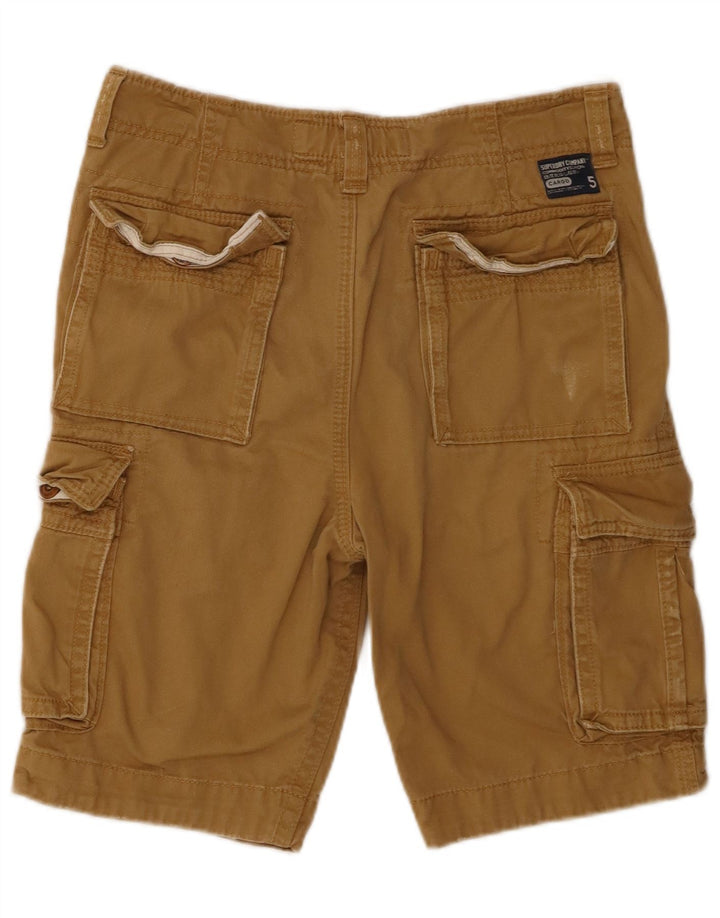 Superdry Mens Cargo Shorts Pequeno W29 Algodão Bege