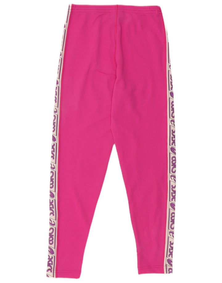 Calça feminina Asics Graphic Tracksuit UK 12 Medium Pink Colourblock