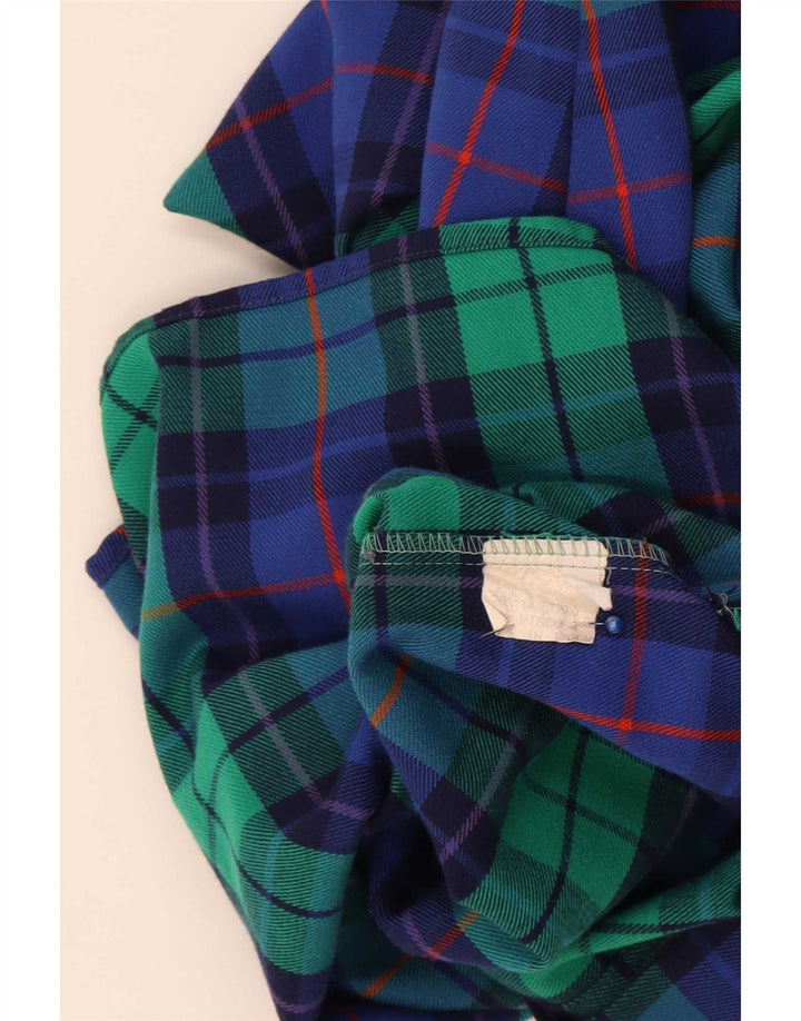 Camisa feminina de flanela Gabri elle La Camicia UK 16 grande xadrez multicolorida