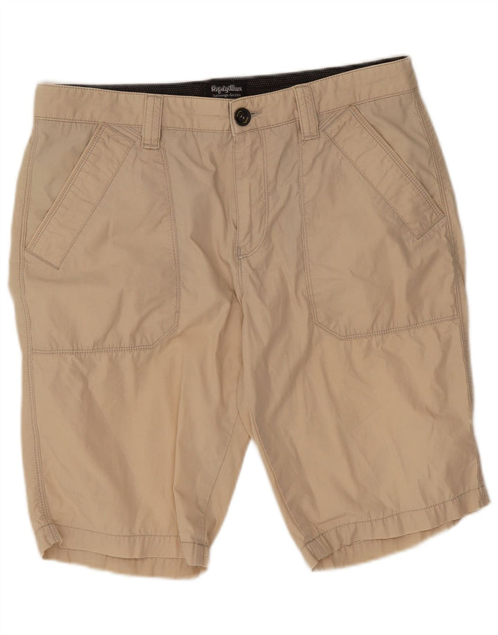 Shorts chino masculino Refrigiwear W34 grande algodão bege