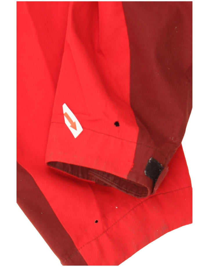 Jaqueta de chuva masculina com capuz Marks & Spencer UK 42 XL vermelha