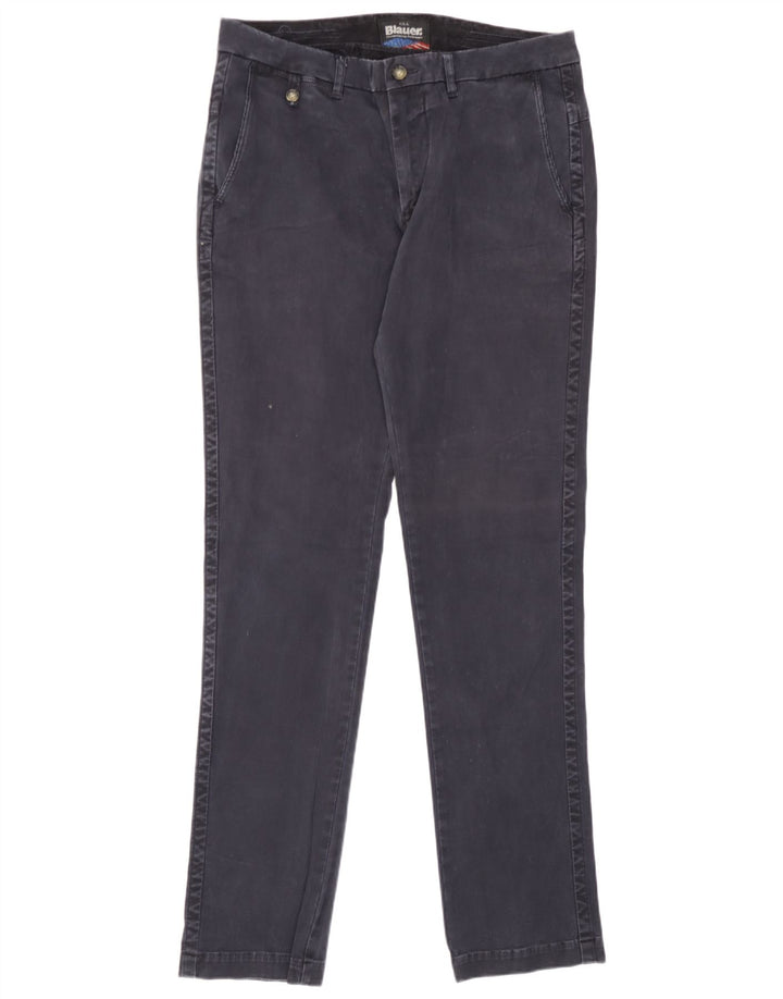 Calça Chino Masculina Blauer Slim W32 L34 Algodão Azul Marinho