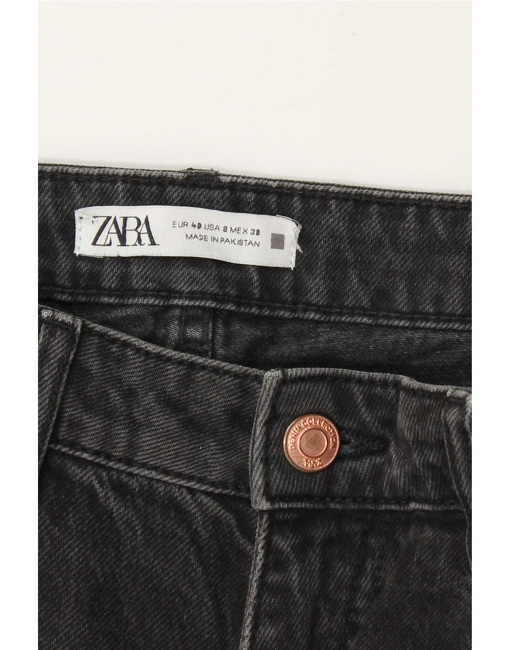Zara Jeans Cônicos Femininos EU 40 Médio W30 L28 Cinza