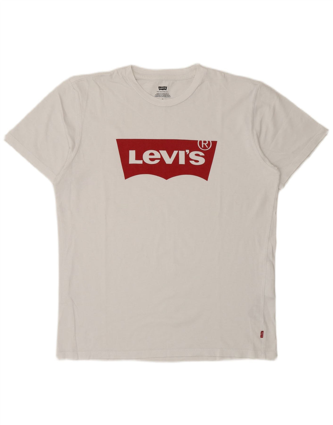 Camiseta gráfica masculina Levi's Top médio algodão branco