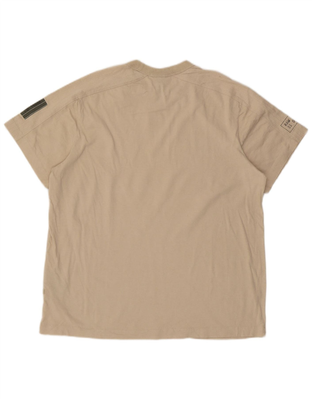 Camiseta masculina G-STAR Top 2XL algodão bege