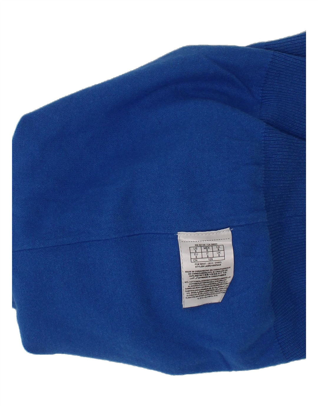 GUESS Boys Graphic Crew Neck Jumper Sweater 7-8 Years Blue Cotton Vintage Guess and Second-Hand Guess from Messina Hembry 