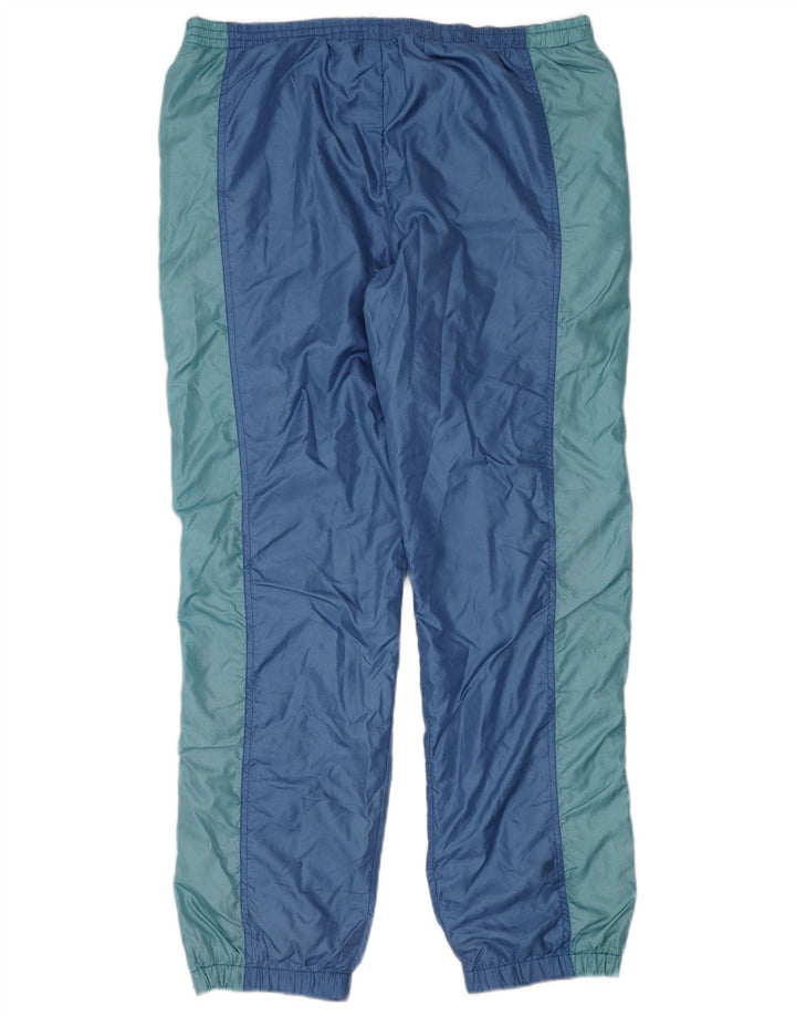 Calça de treino masculina Erima Joggers grande azul colorblock poliamida