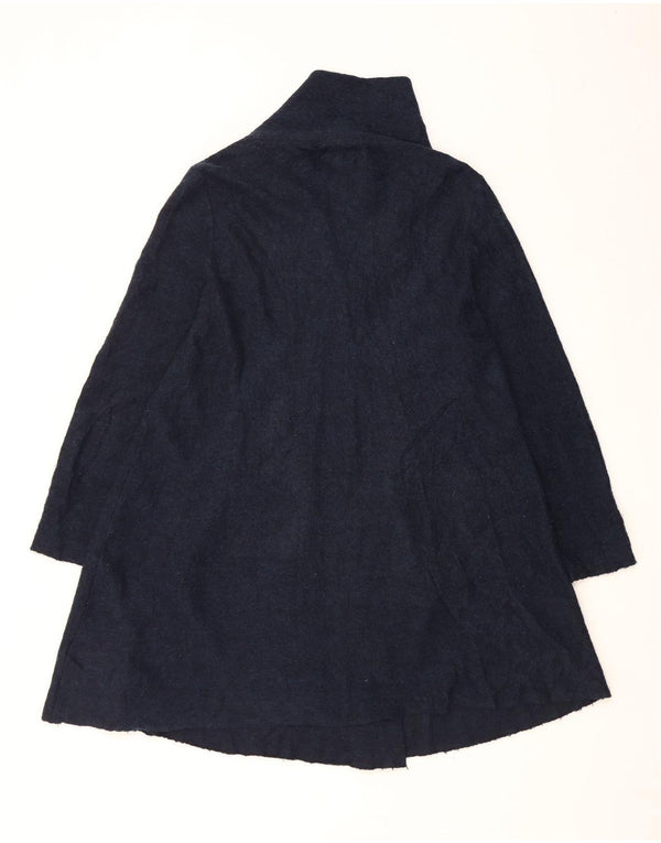 Suéter cardigã feminino Longline Phase Eight Reino Unido 10 pequeno azul marinho