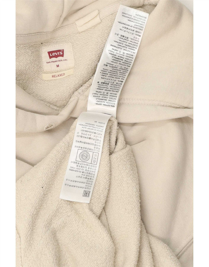 Moletom com capuz relaxado masculino Levi's médio algodão branco
