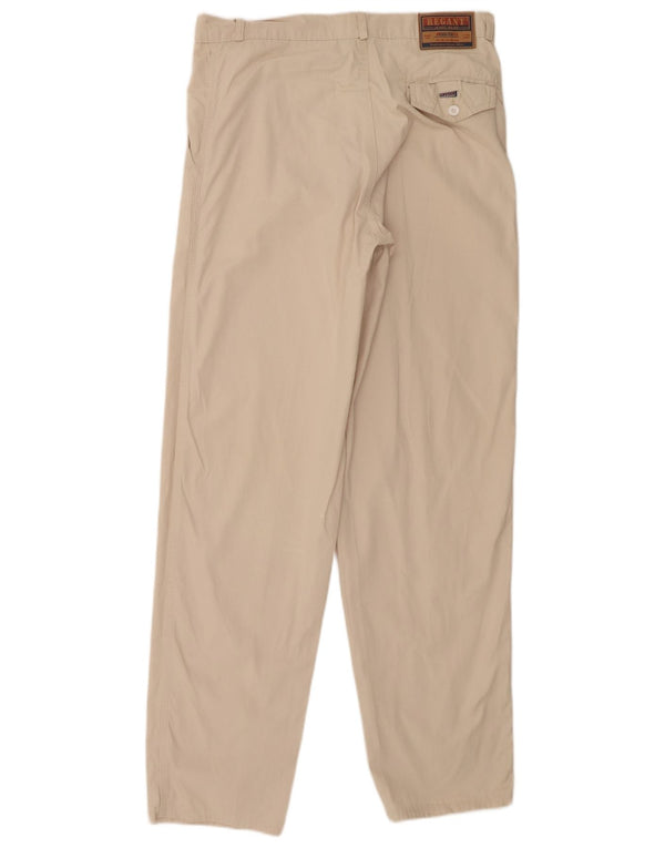 Calça Chino Masculina Vintage W32 L32 Algodão Bege