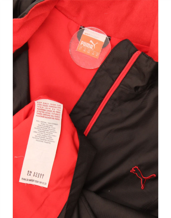 Colete feminino Puma UK 10 pequeno preto colorblock poliéster