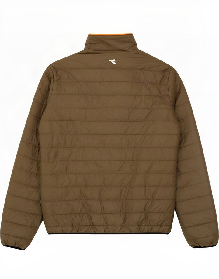 Jaqueta acolchoada reversível utilitária masculina Diadora UK 42 XL cáqui poliéster