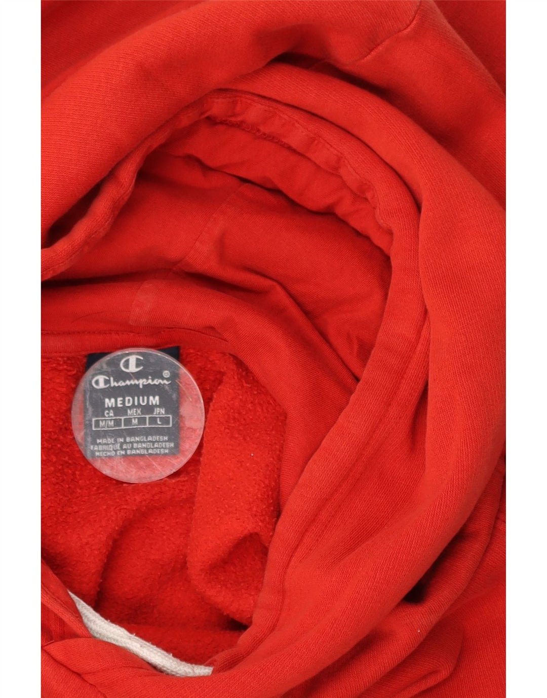 Jumper com capuz gráfico masculino Champion médio vermelho