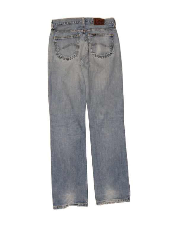 LEE Mens Seattle Straight Jeans W32 L36 Azul Algodão