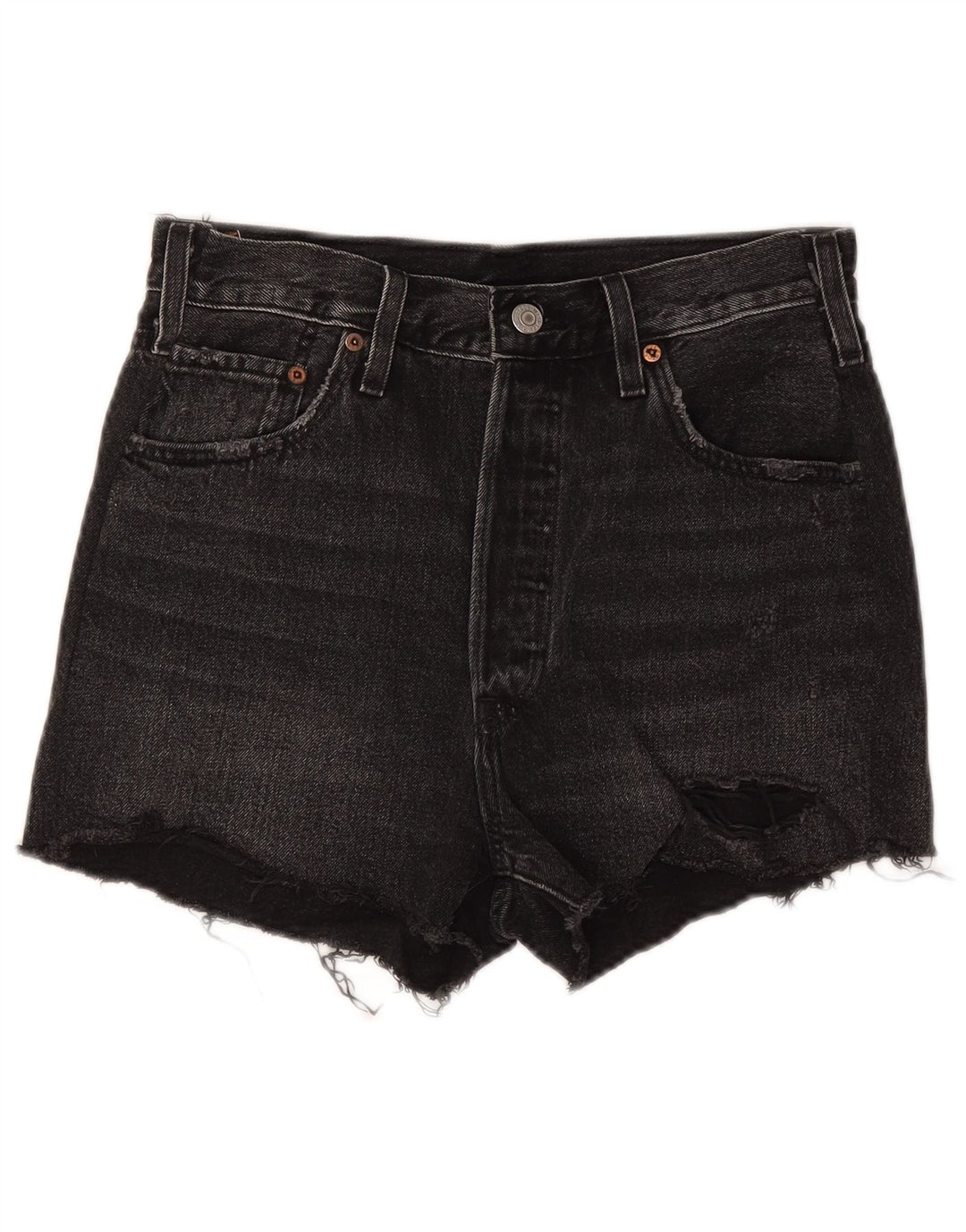Shorts jeans feminino Levi's 501 W28 médio preto