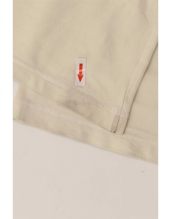 Calça de treino feminina Nike UK 10/12 médio bege algodão