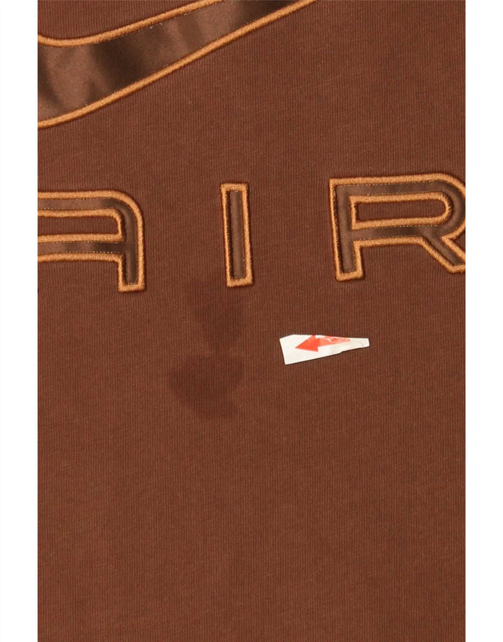 Camiseta Nike Masculina Loose Fit Graphic Top Grande Marrom