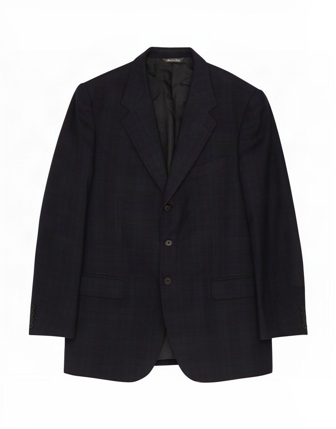 Jaqueta blazer masculina Paul & Shark Yachting com 3 botões IT 52 XL azul marinho xadrez