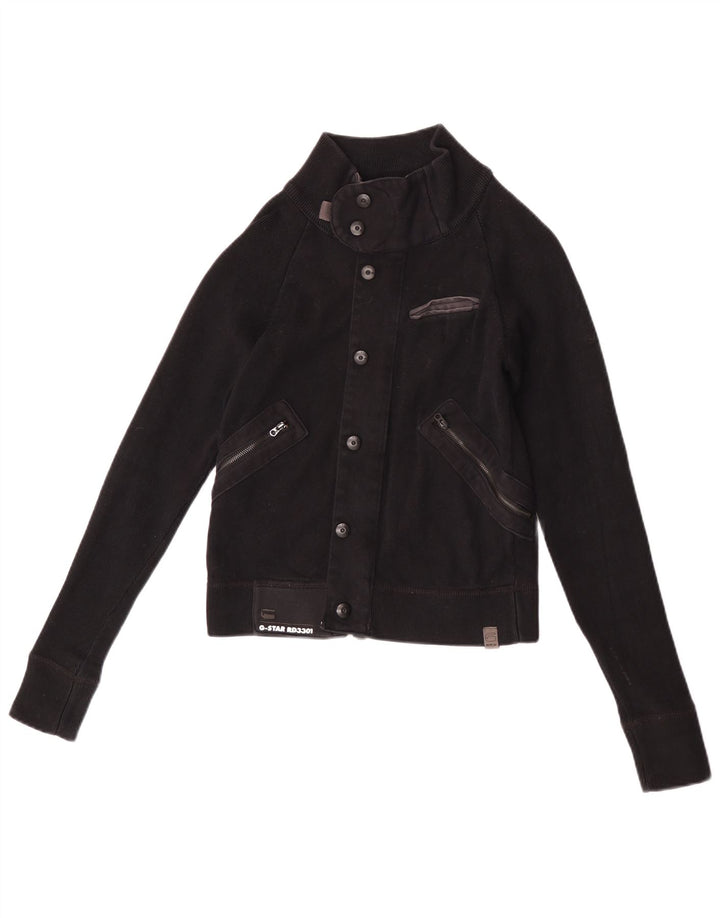 Jaqueta bomber feminina G-Star UK 12 algodão preto médio
