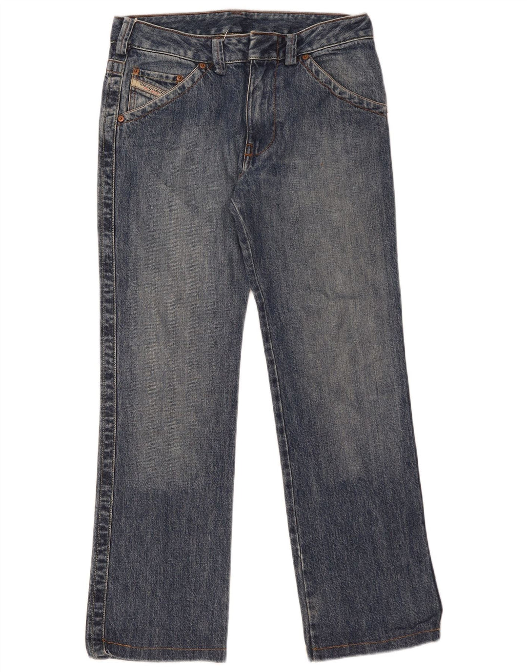 DIESEL Jeans retos femininos W29 L30 algodão azul