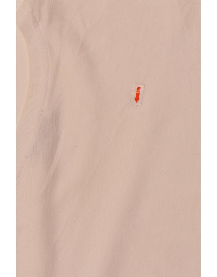Blusa feminina Zara Top UK 14 algodão branco médio