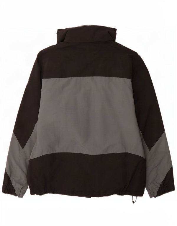 Jaqueta de chuva masculina Helly Hansen UK 38 médio preto colorblock nylon